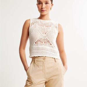 Abercrombie Macrame-Inspired Crew Tank